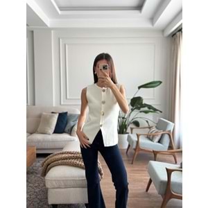 YELEK 2002 - QATRE - 25KYLK2002 - BEYAZ - STANDART