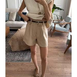 ŞORT 0827 - QATRE - 25KŞRT0827 - BEJ - S