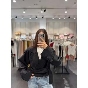 TRENÇKOT 6259 - QATRE - 25KTRÇ6259 - SİYAH - L