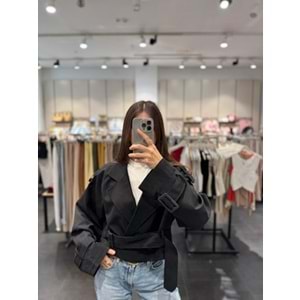 TRENÇKOT 6259 - QATRE - 25KTRÇ6259 - SİYAH - L