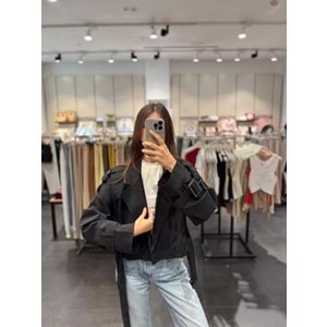 TRENÇKOT 6259 - QATRE - 25KTRÇ6259 - SİYAH - L