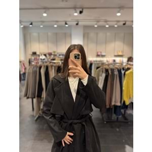 TRENÇKOT 4001 - QATRE - 25KTRÇ4001 - SİYAH - S