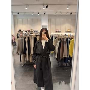 TRENÇKOT 4001 - QATRE - 25KTRÇ4001 - SİYAH - S