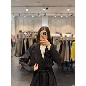 TRENÇKOT 4001 - QATRE - 25KTRÇ4001 - SİYAH - S