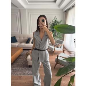 YELEK 9234 - QATRE - 25KYLK9234 - GRİ - M