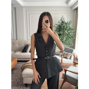 YELEK 9234 - QATRE - 25KYLK9234 - SİYAH - M