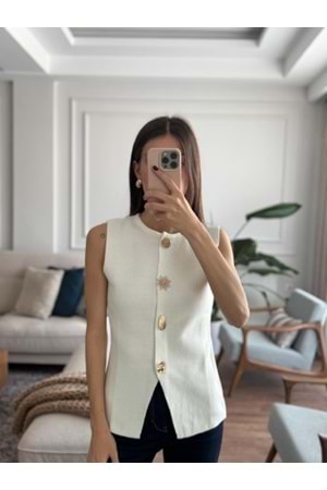 YELEK 2002 - QATRE - 25KYLK2002 - BEYAZ