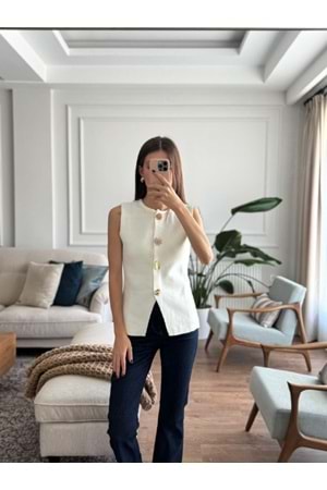 YELEK 2002 - QATRE - 25KYLK2002 - BEYAZ