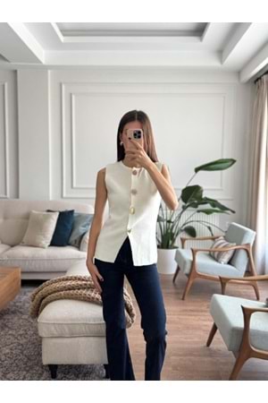 YELEK 2002 - QATRE - 25KYLK2002 - BEYAZ