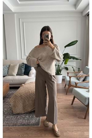 PANTOLON 8097 - QATRE - 26YPN8097 - KAHVE