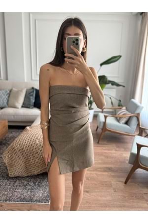 BLUZ 0805 - QATRE - 25KBL0805 - KAHVE