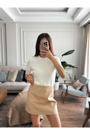 TRİKO 4767 - QATRE - 25KTR4767 - EKRU