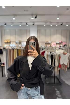 TRENÇKOT 6259 - QATRE - 25KTRÇ6259 - SİYAH