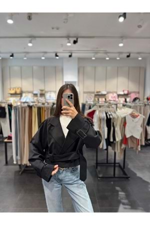 TRENÇKOT 6259 - QATRE - 25KTRÇ6259 - SİYAH