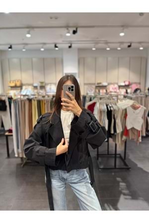 TRENÇKOT 6259 - QATRE - 25KTRÇ6259 - SİYAH