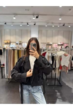 TRENÇKOT 6259 - QATRE - 25KTRÇ6259 - SİYAH