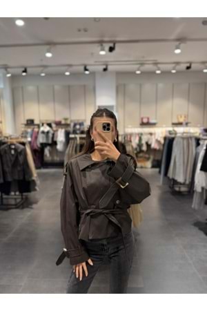 TRENÇKOT 6293 - QATRE - 26YTRÇ6293 - KAHVE