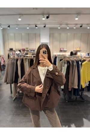 TRENÇKOT 4004 - QATRE - 25KTRÇ4004 - KAHVE