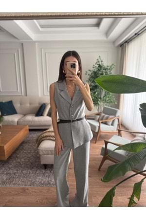 PANTOLON 9234 - QATRE - 25KPN9234 - GRİ