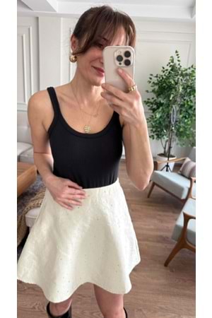 BLUZ 0620 - QATRE - 26YBL0620 - SİYAH