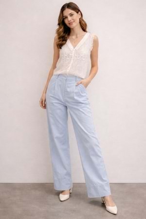 PANTOLON 1009 - QATRE - 26YPN1009 - MAVİ