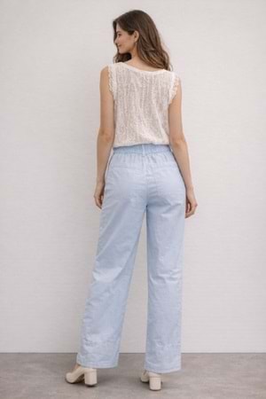 PANTOLON 1009 - QATRE - 26YPN1009 - MAVİ