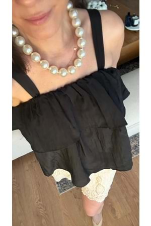 BLUZ 2004 - QATRE - 26YBL2004 - SİYAH