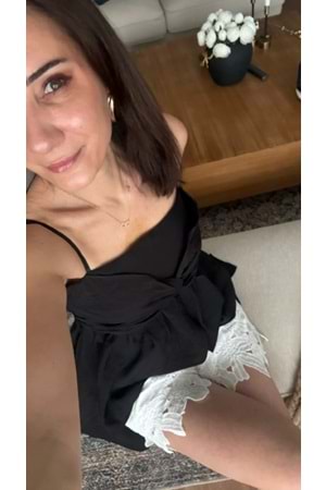 BLUZ 1663 - QATRE - 26YBL1663 - SİYAH