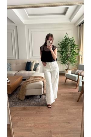 PANTOLON 8017 - QATRE - 26YPN8017 - BEYAZ