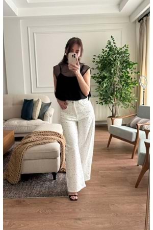 PANTOLON 8017 - QATRE - 26YPN8017 - BEYAZ