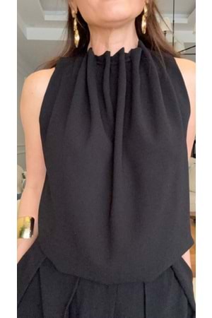 BLUZ 0011 - QATRE - 26YBL0011 - SİYAH