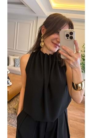 BLUZ 0011 - QATRE - 26YBL0011 - SİYAH