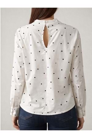 BLUZ 0654 - QATRE - 26YBL0654 - EKRU