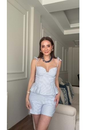 BLUZ 1855 - QATRE - 26YBL1855 - MAVİ