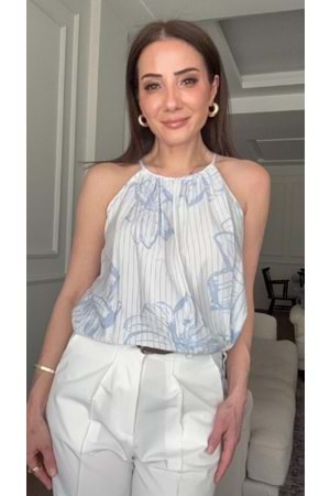 BLUZ 0200 - QATRE - 26YBL0200 - MAVİ