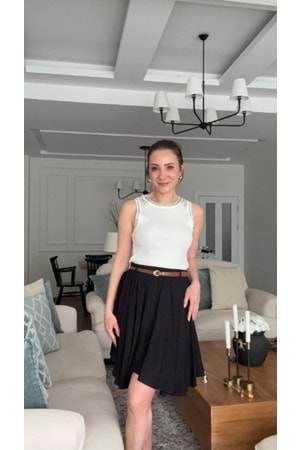BLUZ 8162 - QATRE - 26YBL8162 - BEYAZ