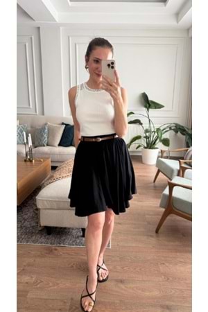 BLUZ 8162 - QATRE - 26YBL8162 - BEYAZ