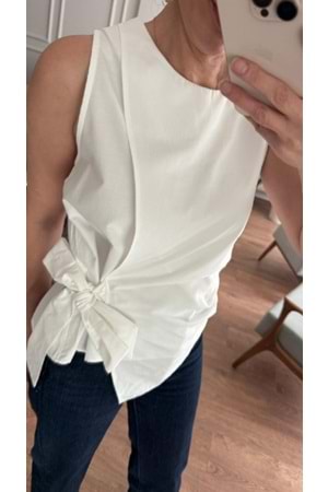 BLUZ 1859 - QATRE - 26YBL1859 - EKRU