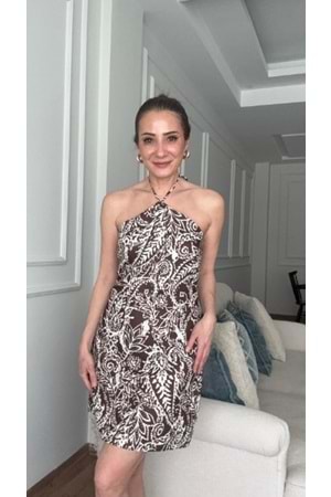 ELBİSE 2172 - QATRE - 26YEL2172 - KAHVE