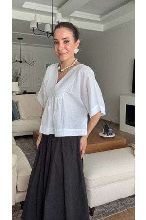 GÖMLEK 4759 - QATRE - 26YGM4759 - BEYAZ