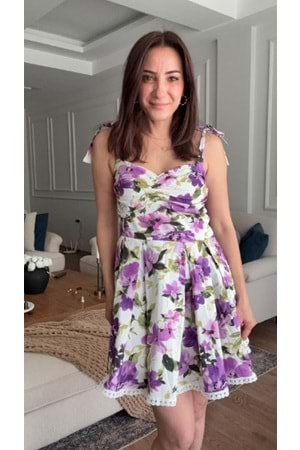 ELBİSE 0076 - QATRE - 26YEL0076 - MOR