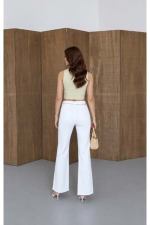 PANTOLON 8158 - QATRE - 26YPN8158 - BEYAZ