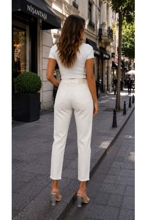 PANTOLON 7129 - QATRE - 26YPN7129 - BEYAZ