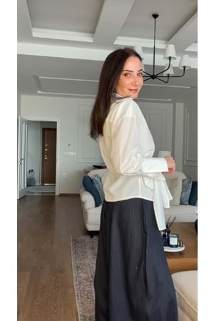 BLUZ 0130 - QATRE - 26KBL0130 - BEYAZ