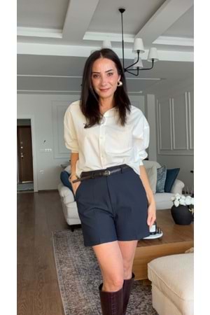 ŞORT 2336 - QATRE - 26KŞRT2336 - LACİVERT
