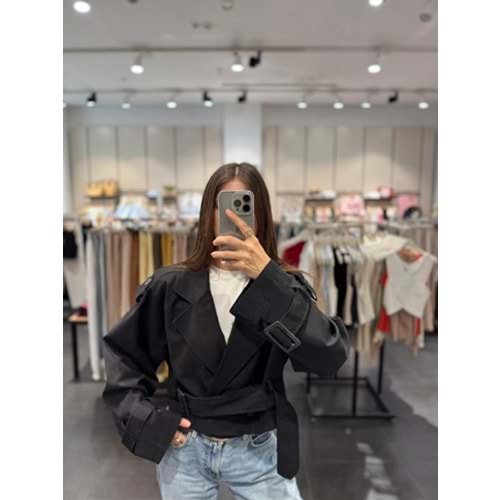 TRENÇKOT 6259 - QATRE - 25KTRÇ6259 - SİYAH - L