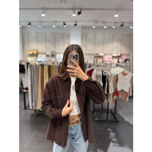 GÖMLEK 4699 - QATRE - 25KGM4699 - KAHVE - L