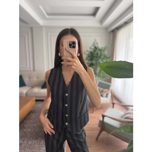 YELEK 6261 - QATRE - 25KYLK6261 - SİYAH - M