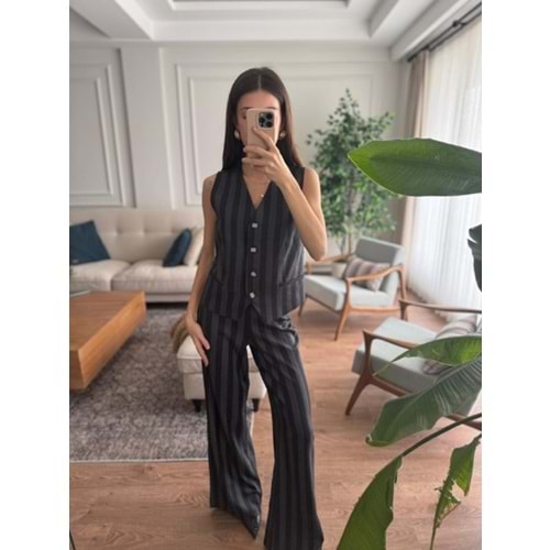 PANTOLON 7157 - QATRE - 25KPN7157 - SİYAH - S