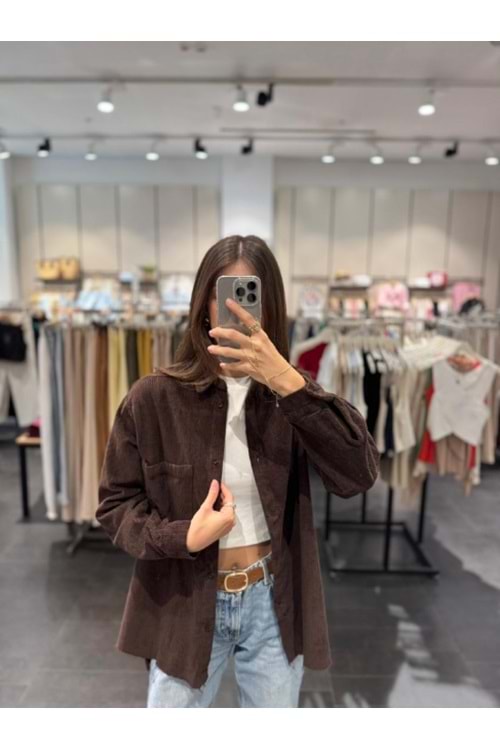 GÖMLEK 4699 - QATRE - 25KGM4699 - KAHVE